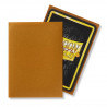 Dragon Shield - Matte Standard Size Sleeves 100pk - Gold