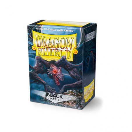 Dragon Shield - Matte Standard Size Sleeves 100pk - Black