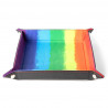 FanRoll Folding Dice Tray Watercolor Rainbow