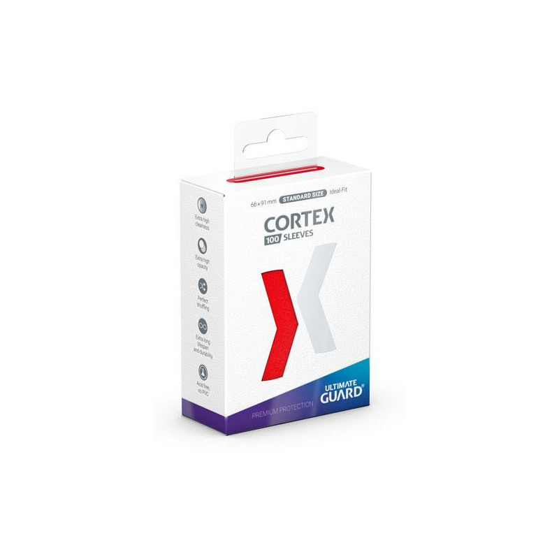 Cortex 100 Sleeves Standard Size Red