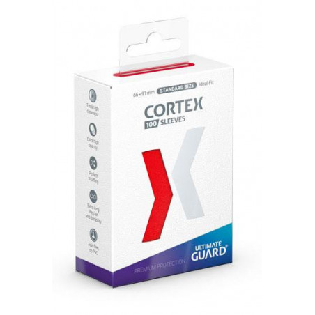 Cortex 100 Sleeves Standard Size Red