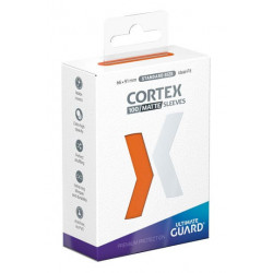 Cortex 100 Matte Sleeves Standard Size Orange