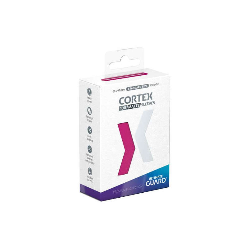 Cortex 100 Matte Sleeves Standard Size Pink
