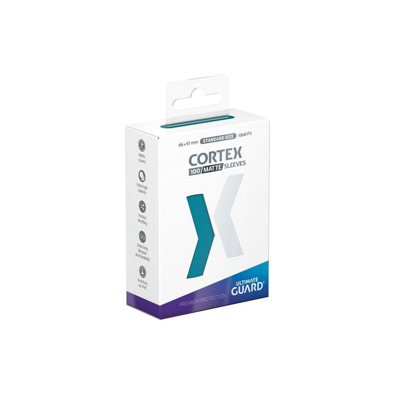 Cortex 100 Matte Sleeves Standard Size Petrol