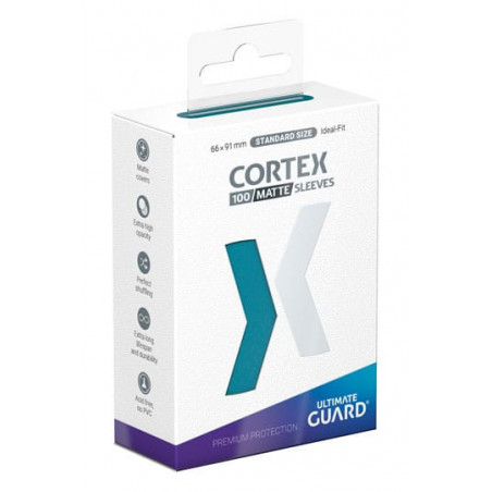 Cortex 100 Matte Sleeves Standard Size Petrol